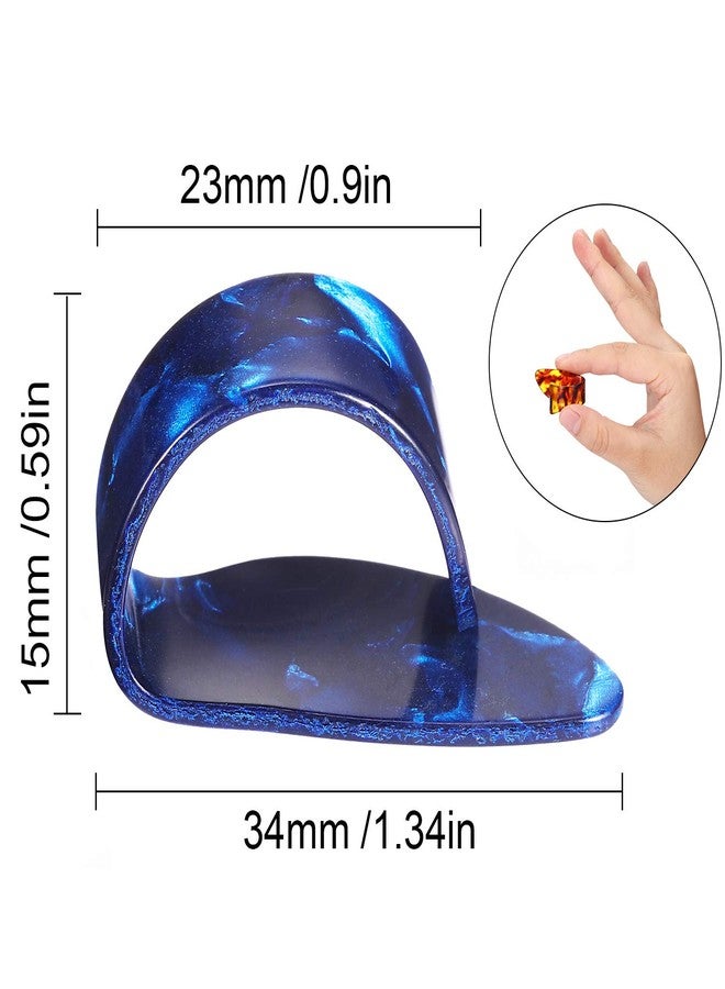 Frienda Thumb Finger Picks, Flat Thumbpicks, Celluloid Hand Guitar Pick Plectrum - Image 3
